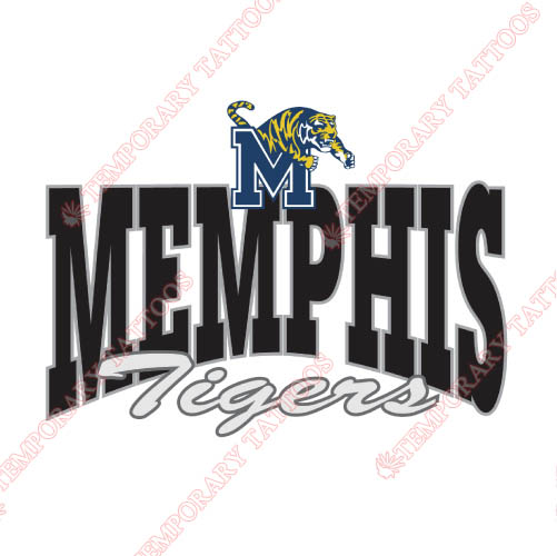 Memphis Tigers Customize Temporary Tattoos Stickers NO.5018